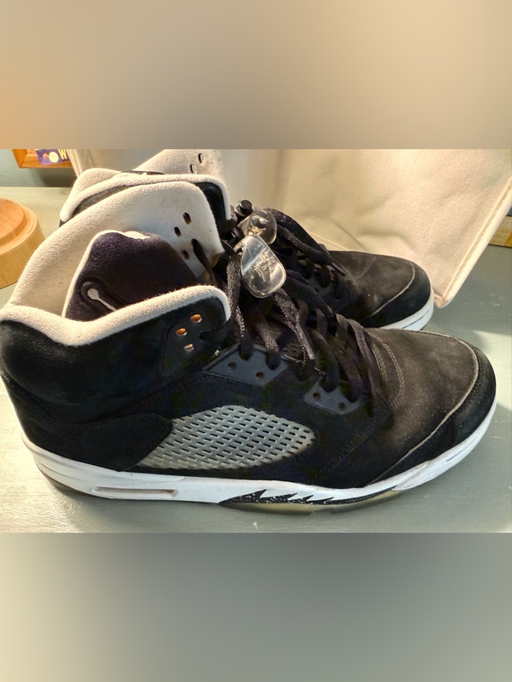 Mens Jordan Black High-Top Athletic Sneakers